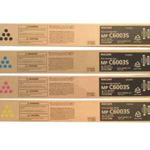 Ricoh MP C6003S CMYK Complete Toner Cartridges Set
