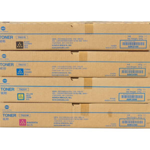 Konica Minolta TN221 Complete CMYK Toner Cartridges Set