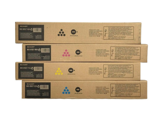 Sharp MX-61GT CMYK Toner Cartridges Set - Copiers Hub Australia
