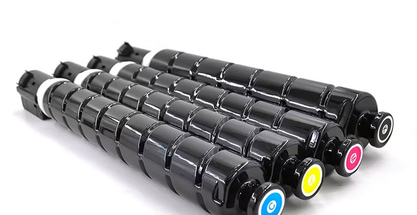 Canon copier toner cartridge being installed in imageRUNNER printer